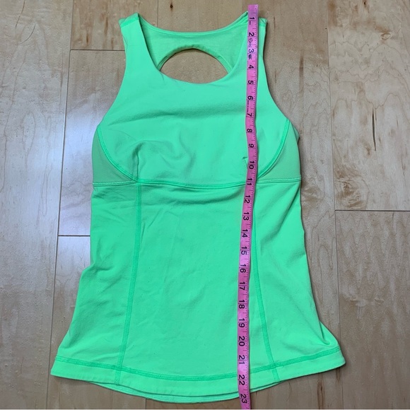 Lululemon Neon Green Swank Tank Top 4 - Picture 3 of 5